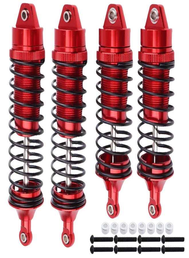 ممتصات صدمات معدنية بالكامل من الألومنيوم لسيارات التحكم عن بعد Traxxas Stampede Rustler بمقياس 1/10، ممتصات صدمات أمامية وخلفية، مجموعة بديلة من 4 قطع 5862 (أحمر) - Image 1